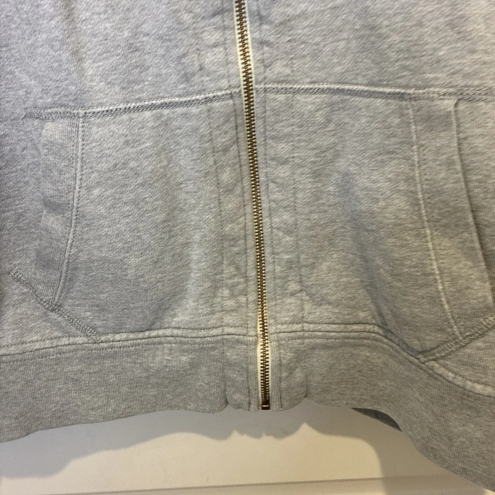 Polo Ralph Lauren Mens XXL Gray Full Zip Hoode Waffle Lined Pony Logo Sweatshirt